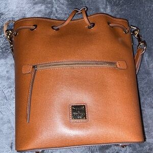 Dooney & Bourke Brown Leather Shoulder Bag